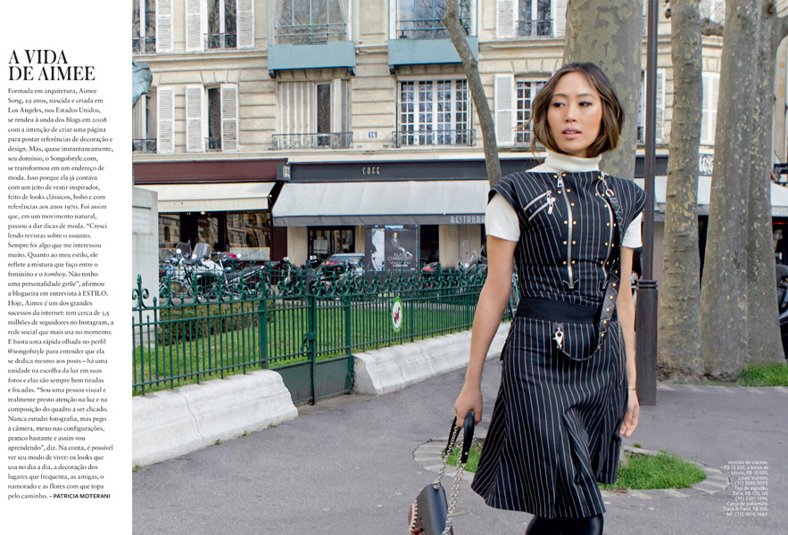 Éditorial de mode pour INSTYLE BRAZIL avec AIMEE SONG