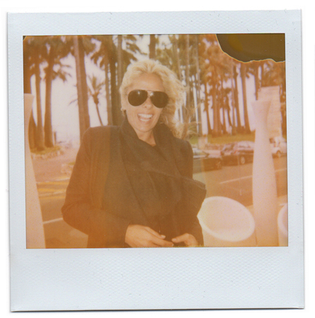 Polaroid picture of Brazilian actress Adriane Galisteu by fashion photographer Antonio Barros