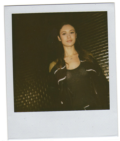 Polaroid picture of hollywood actress Olga Kurylenko by fashion photographer Antonio Barros