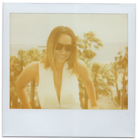 Polaroid picture of Brazilian actress Suzana Pires by fashion photographer Antonio Barros